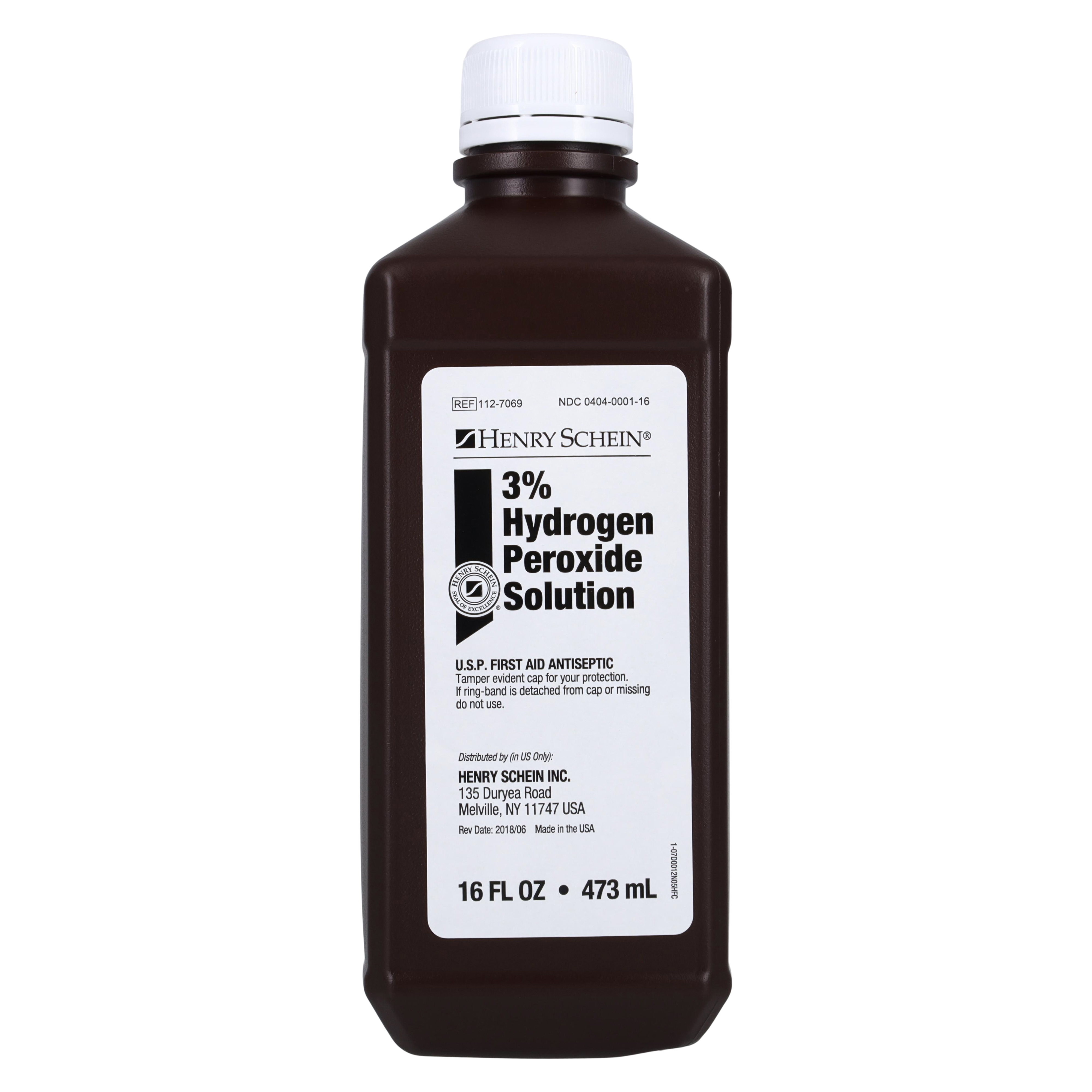 Hydrogen Peroxide 3% Solution 16oz/Ea